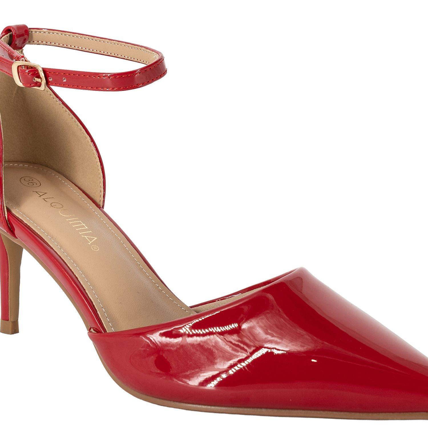 Zapato Formal Stiletto Rojo Alquimia-4
