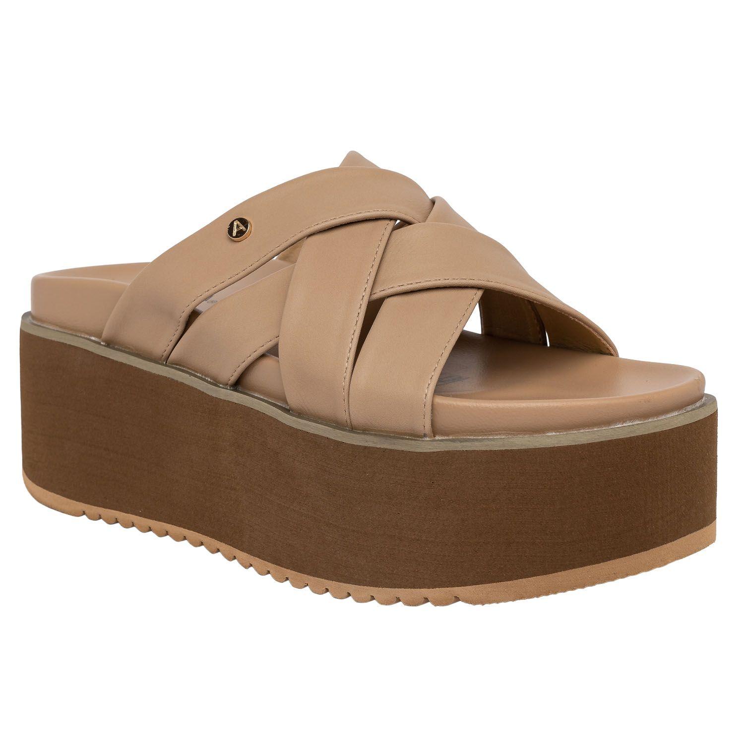 Sandalia Plataforma Kaira Beige Alquimia-1