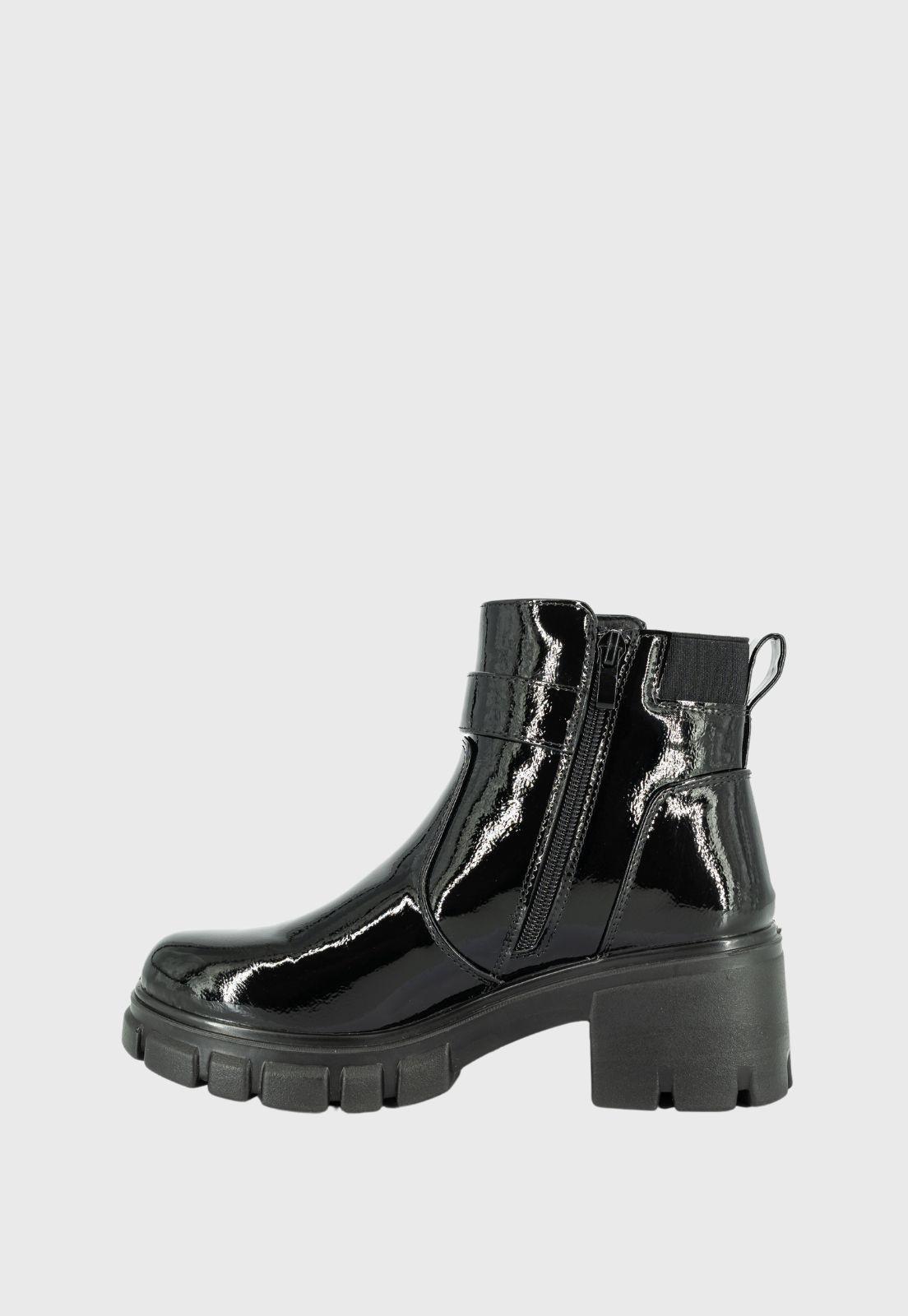 Botin Fleuret Negro Charol Alquimia-3