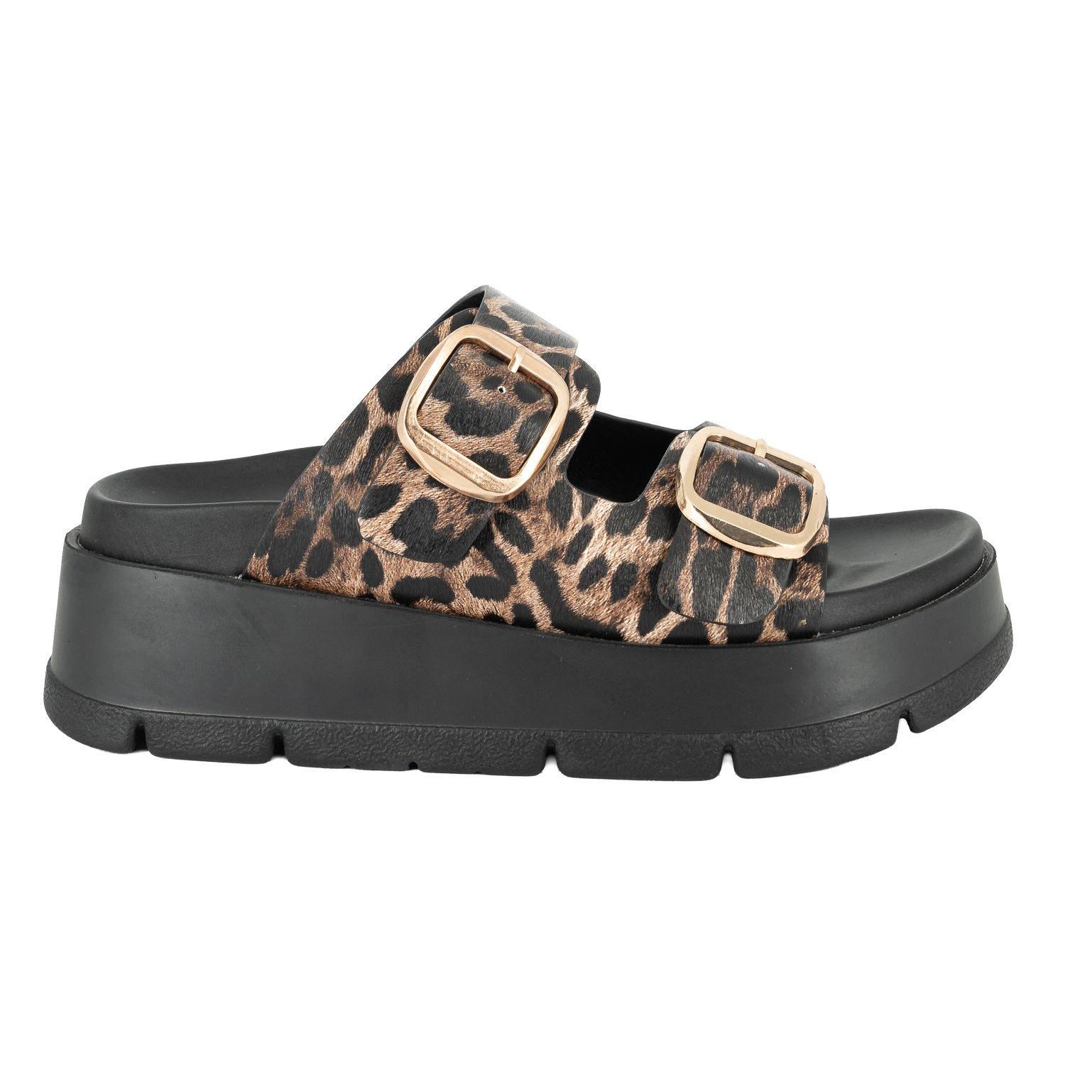 Sandalia Chunky con Plataforma Julien Animal Print Alquimia-0