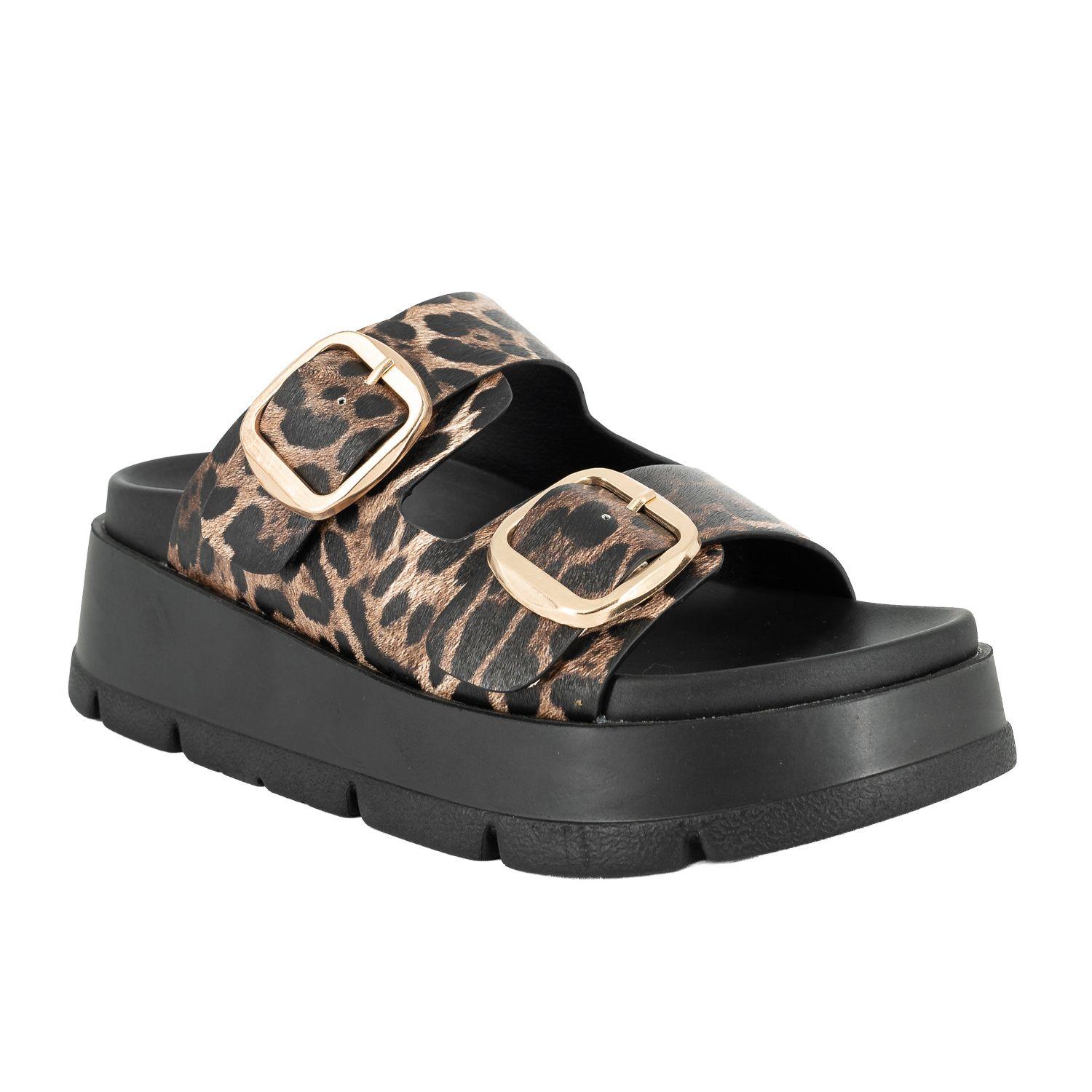 Sandalia Chunky con Plataforma Julien Animal Print Alquimia-1