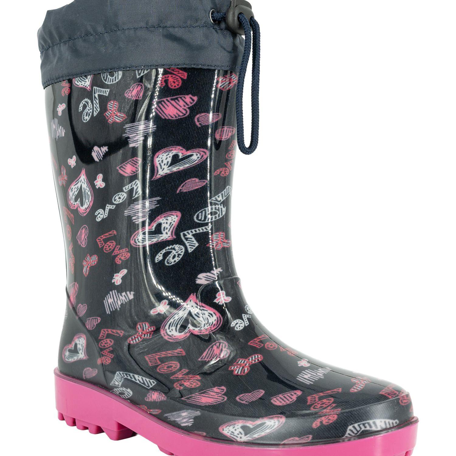 Bota de Agua con Polar Mica Azul Bamboo-3