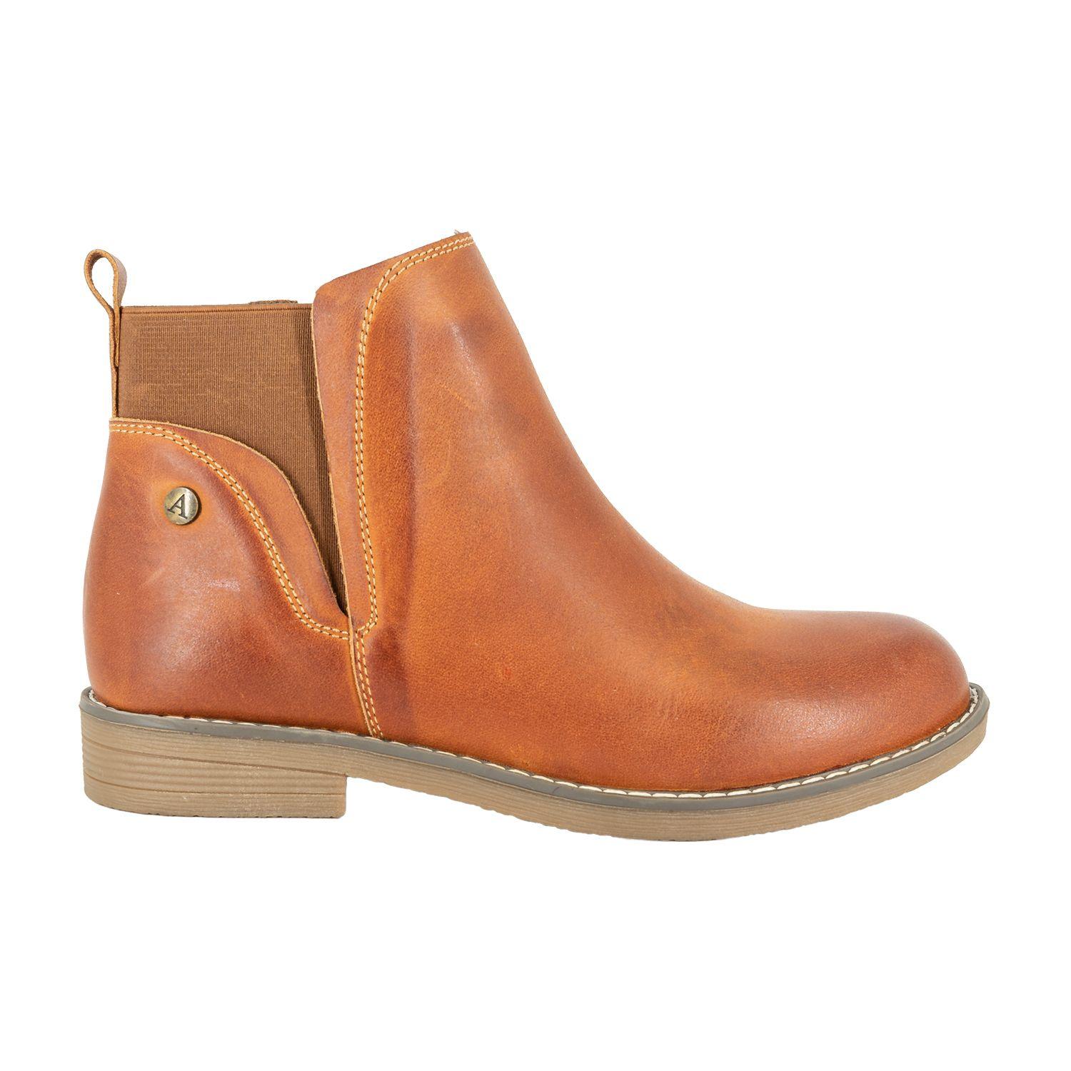 Botin de Cuero Doret Caramelo Alquimia-0