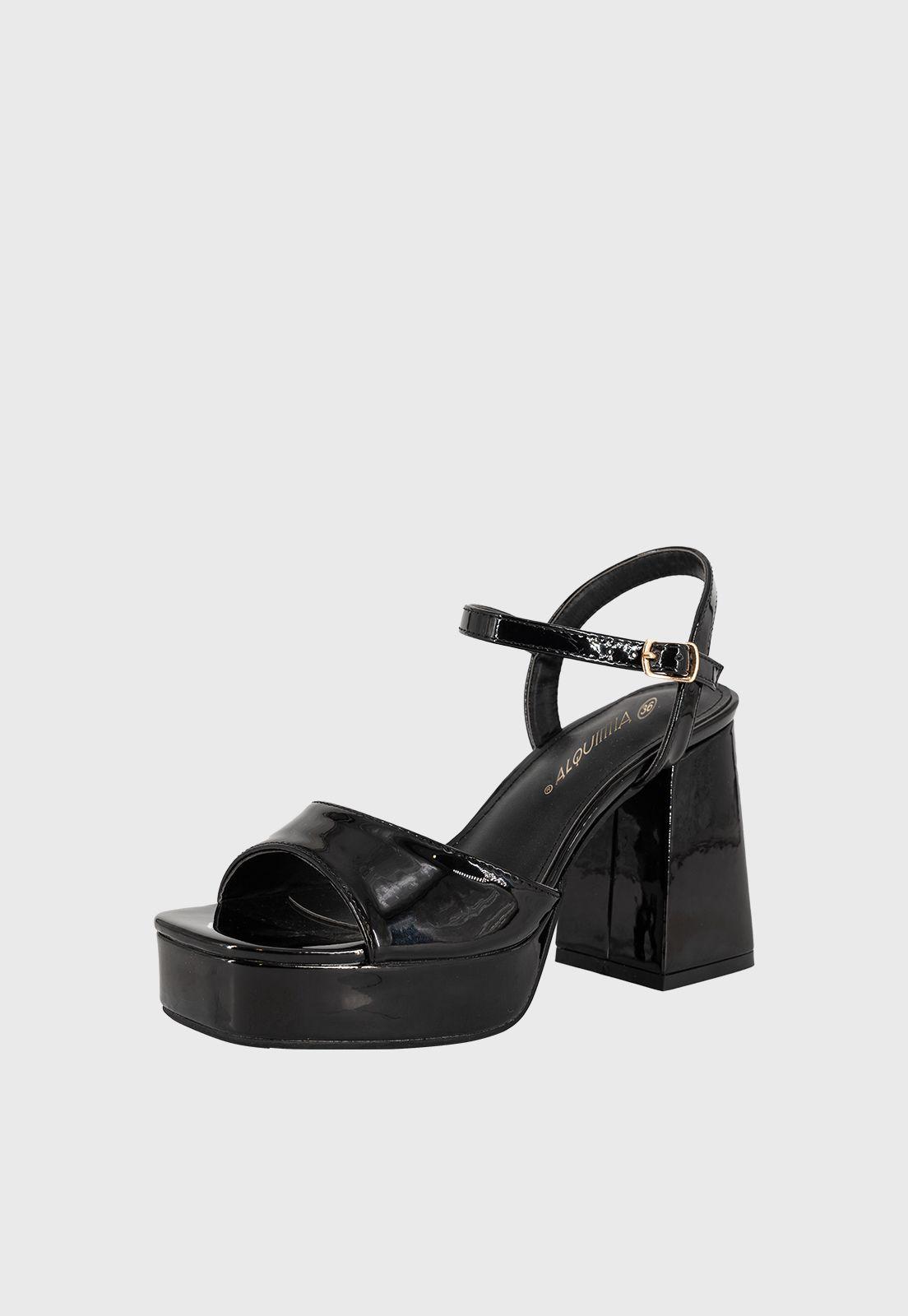 Sandalia de Vestir Amaia Negro Charol Alquimia-0