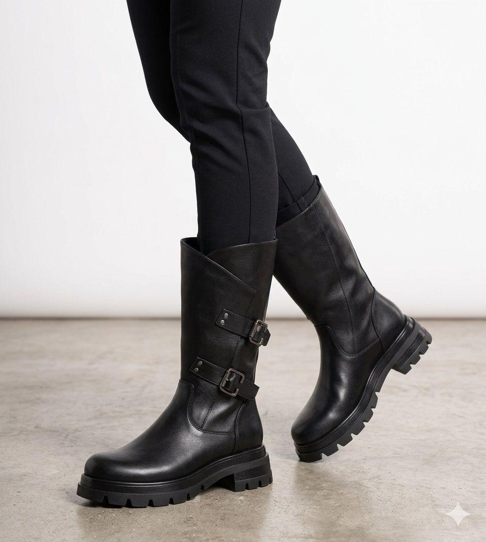 Bota Biker Zara Negro Alquimia-5