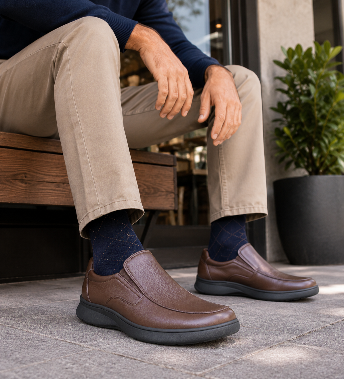 Zapato de Cuero Nardo Cafe London Adixt-4