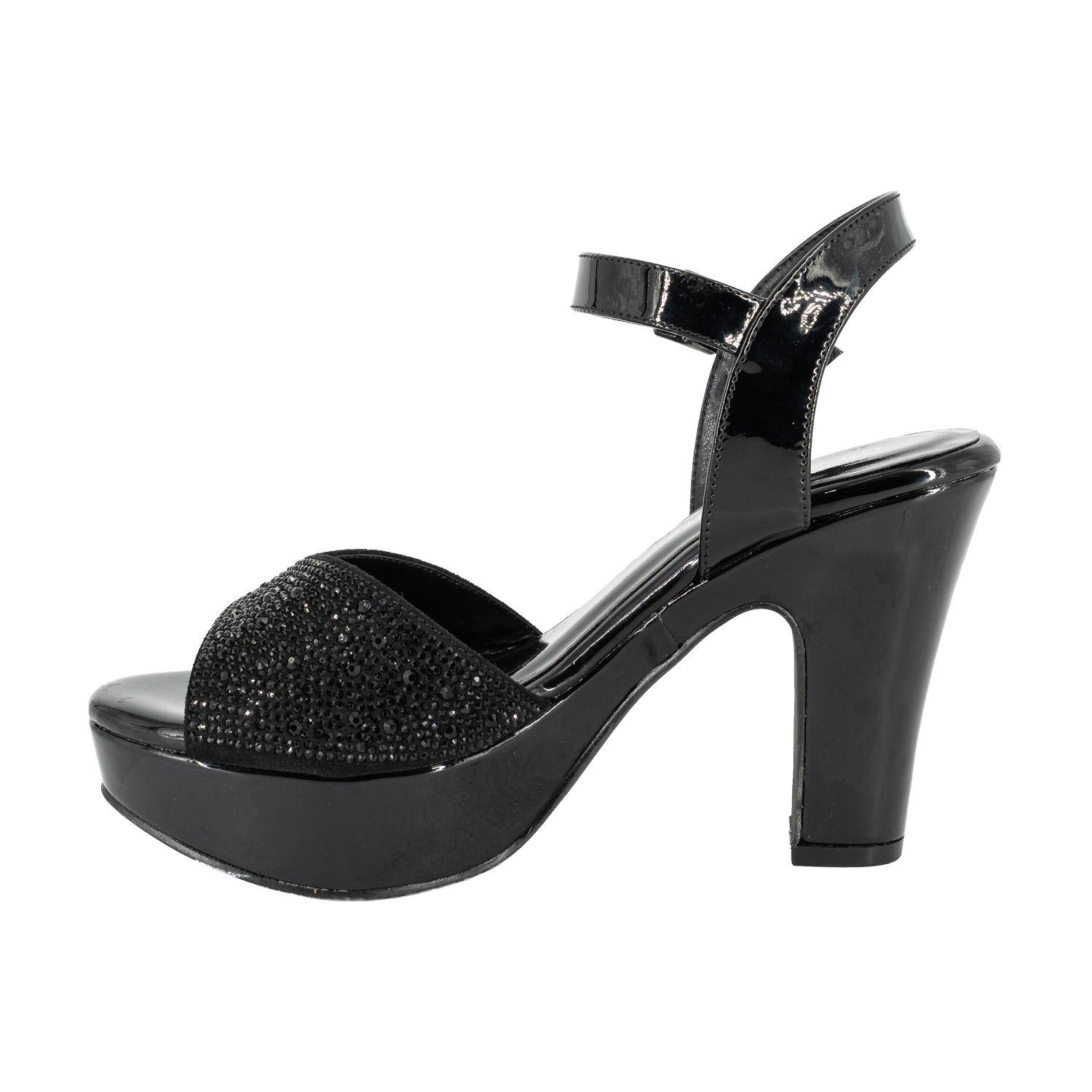 Sandalia Plataforma Taco Ancho Yenin Negro Alquimia-2