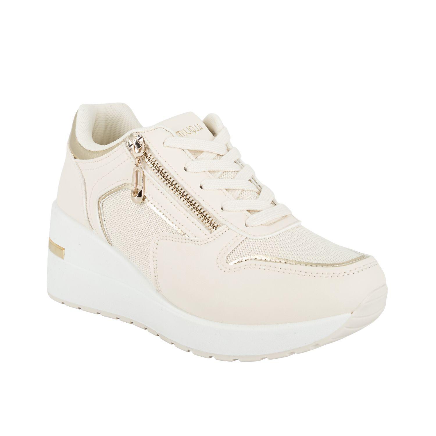 Zapatilla Plataforma con Cuña Nora Hueso Alquimia-1