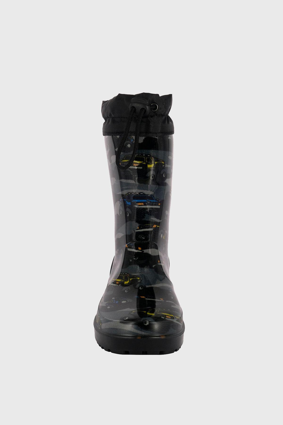 Bota de Agua con Polar Arana Negro Bamboo-2
