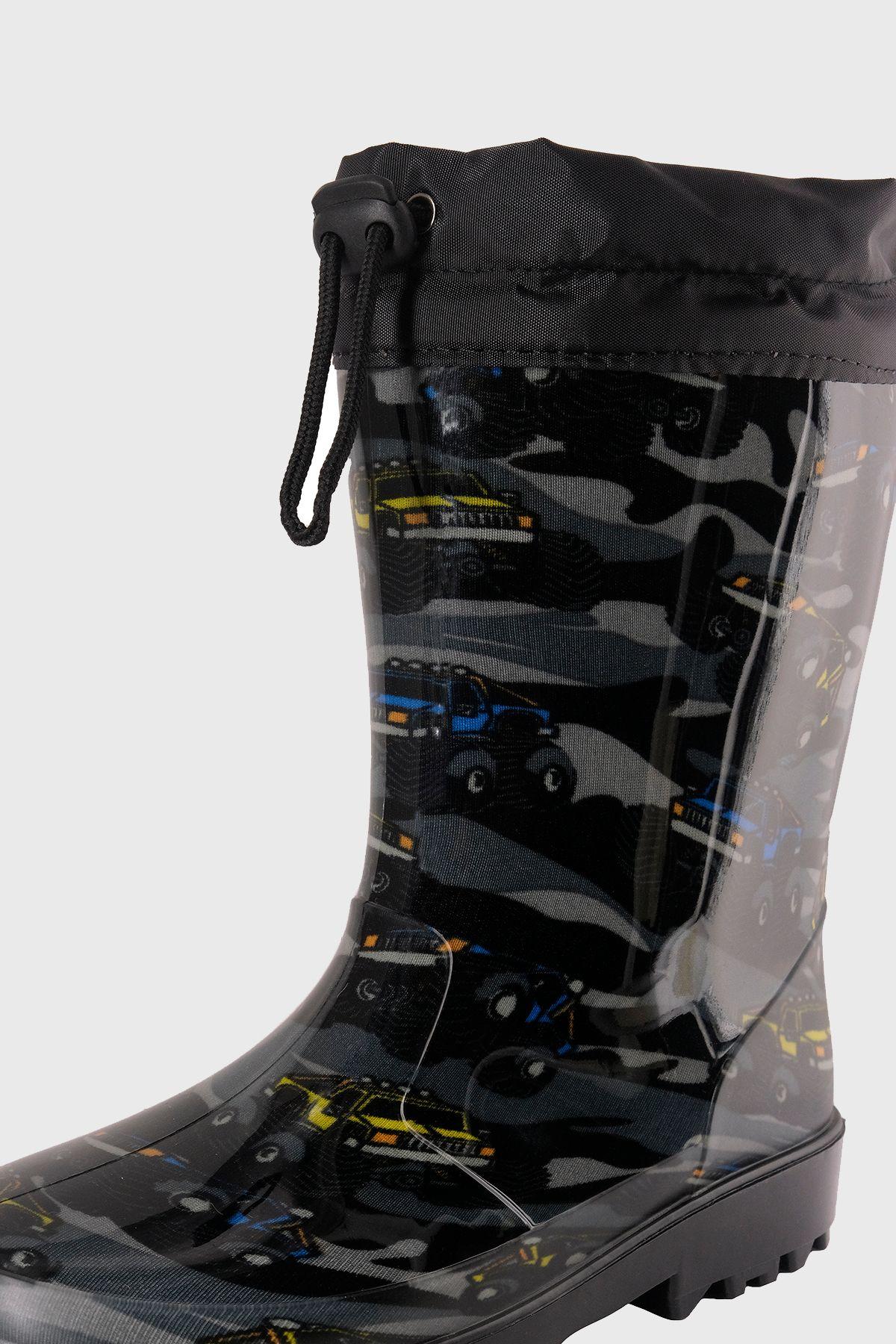 Bota de Agua con Polar Arana Negro Bamboo-3
