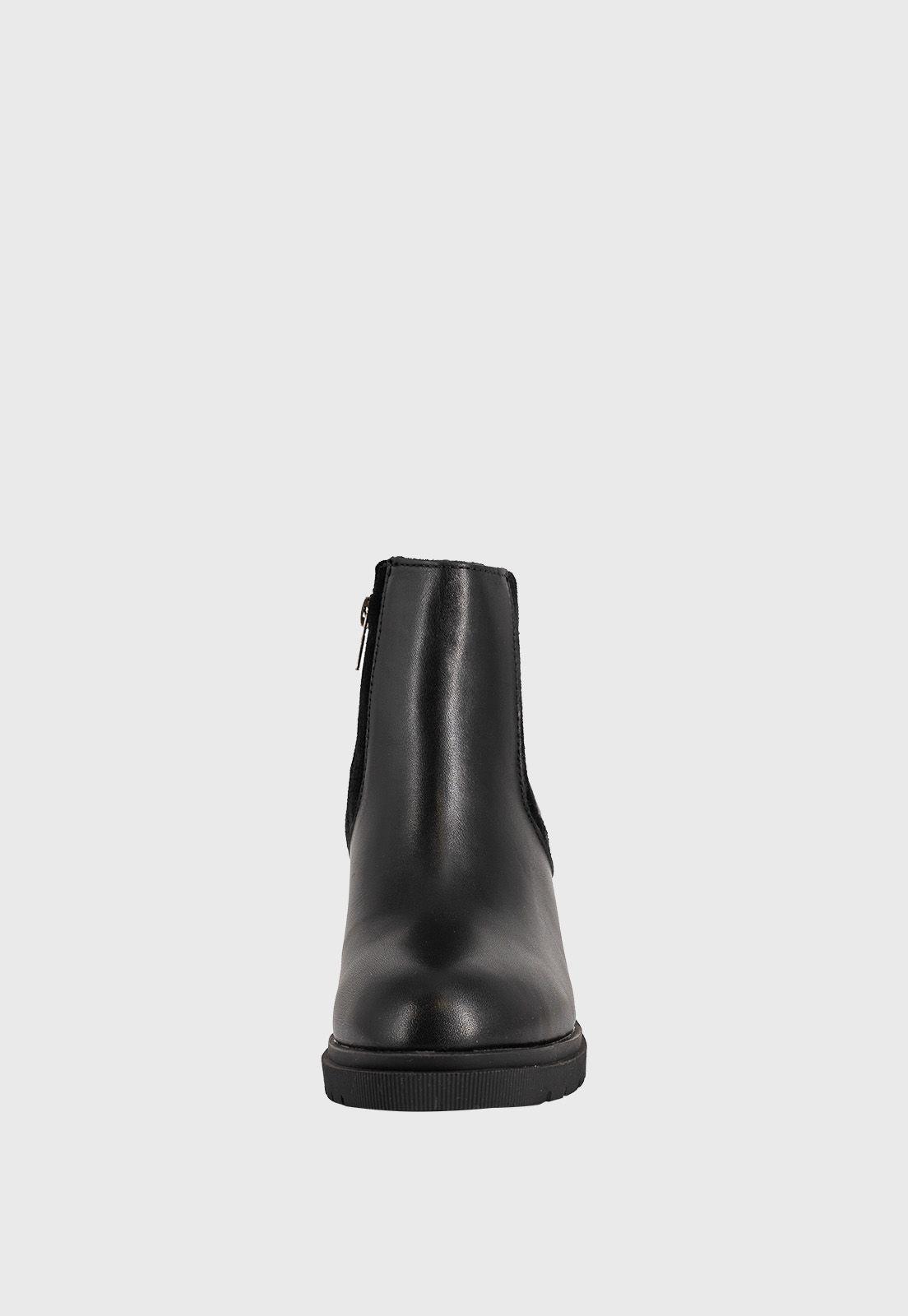 Botin de Cuero Zanra Negro Alquimia-2