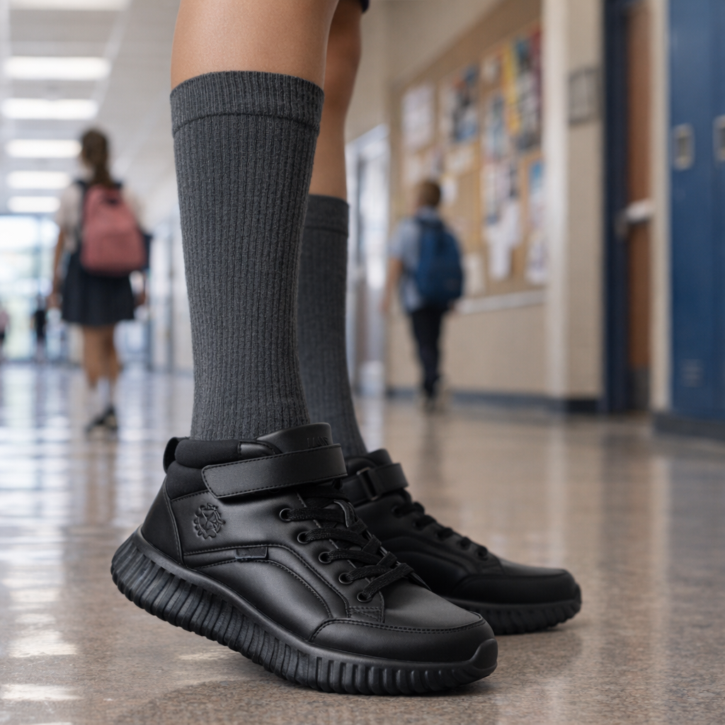 Zapatilla Escolar Bou Negro Alquimia-4