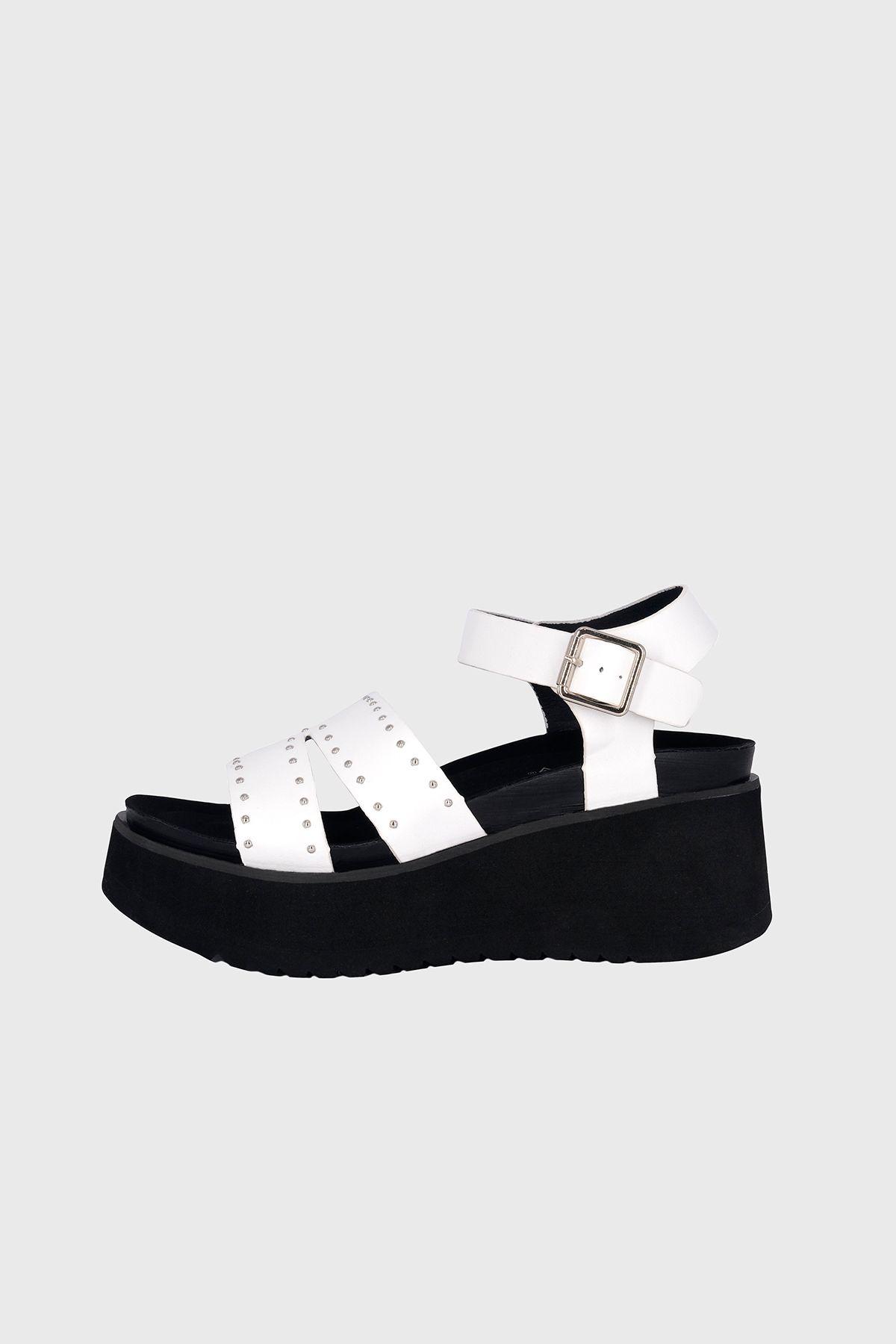 Sandalia Plataforma Gorgeous Blanco Alquimia-1