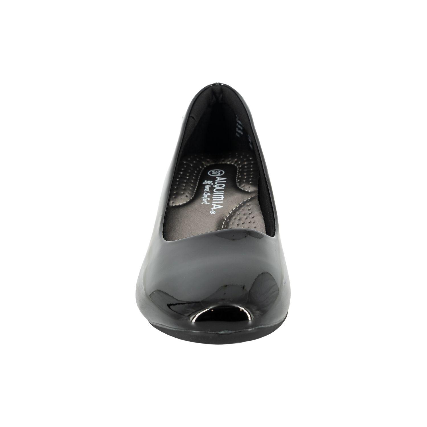 Zapato Tacón Bloque Suzi Negro Charol Alquimia-3