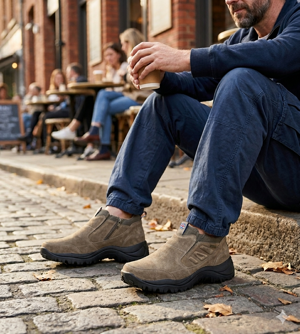 Botin de Cuero Cota Khaki London Adixt-5