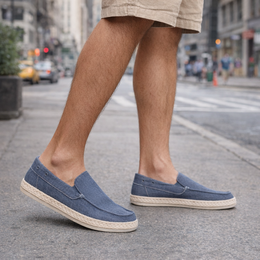 Mocasin Slip on Azul Passer-4