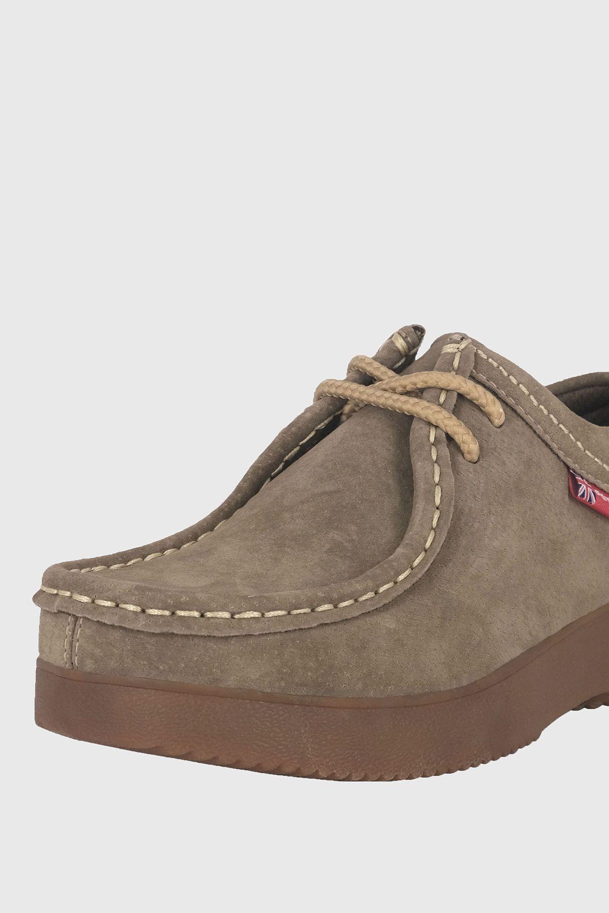 Zapato de Cuero Niño Buxus Tostado Bamboo-3