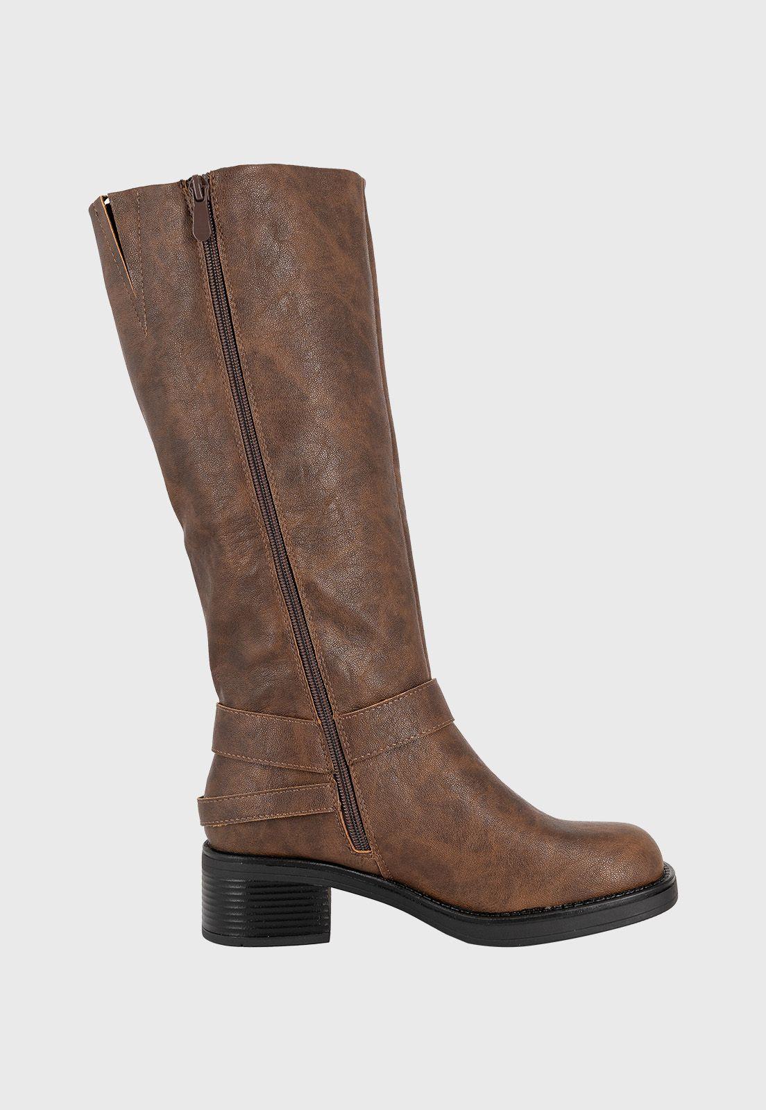 Bota Biker Larga Jessa Cafe Alquimia-3