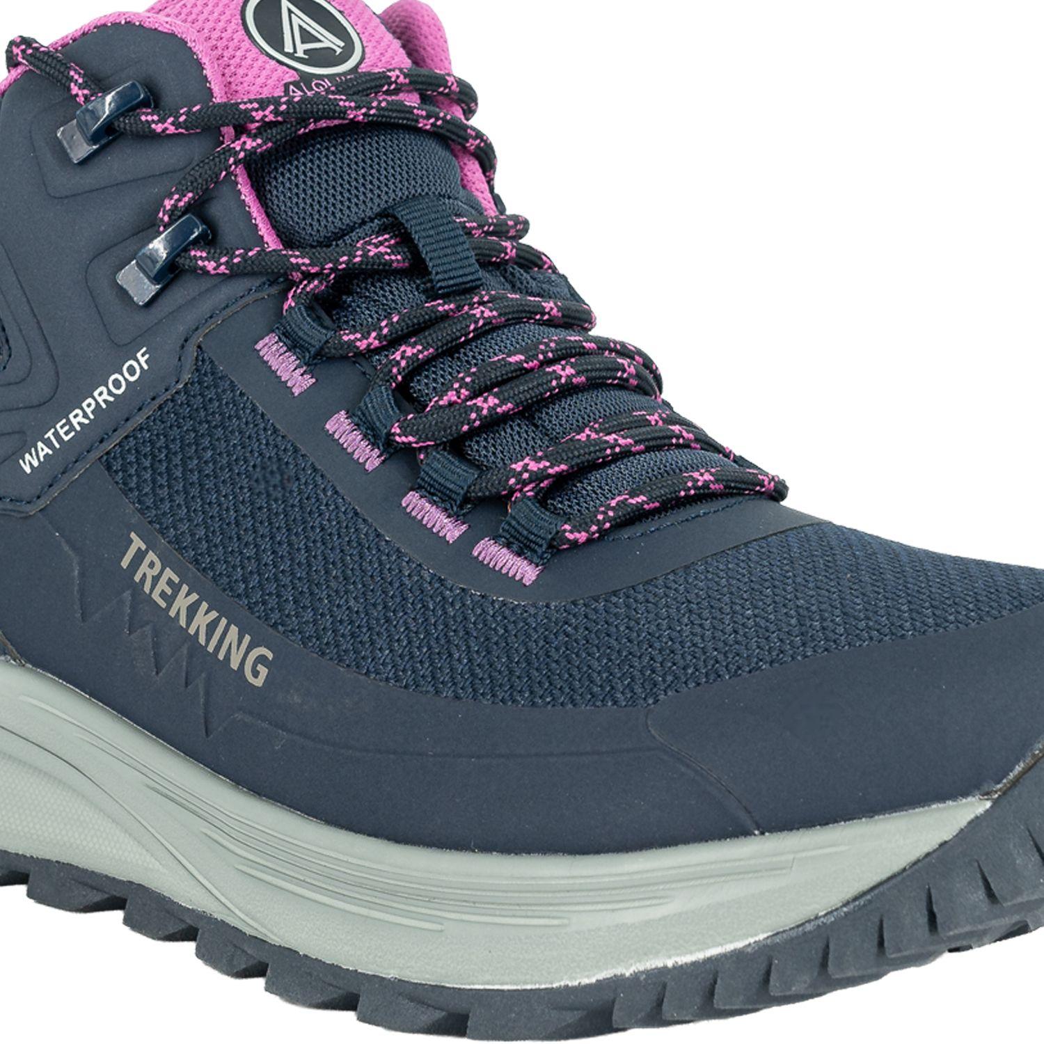 Botin Outdoor Waterproof Rosal Azul Alquimia-4