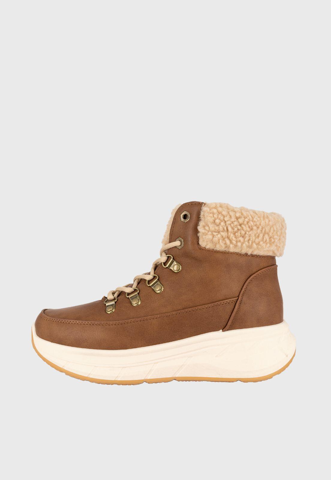 Botin Teslin Beige Alquimia-0