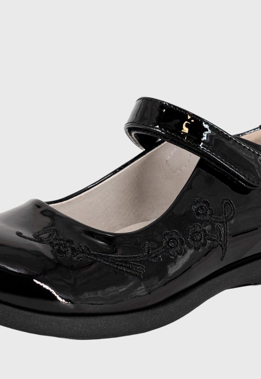 Zapato Cueca Giner Negro Charol Bamboo-3