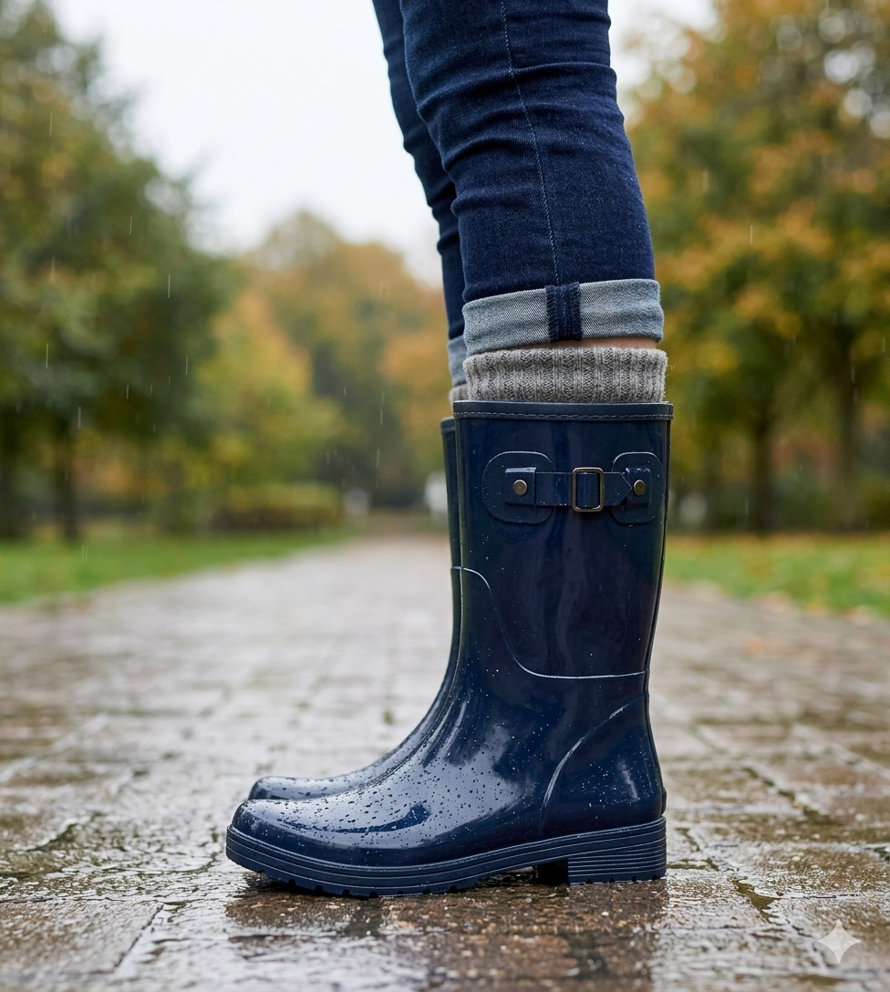 Bota de Agua con Polar Cressida Azul Alquimia-4