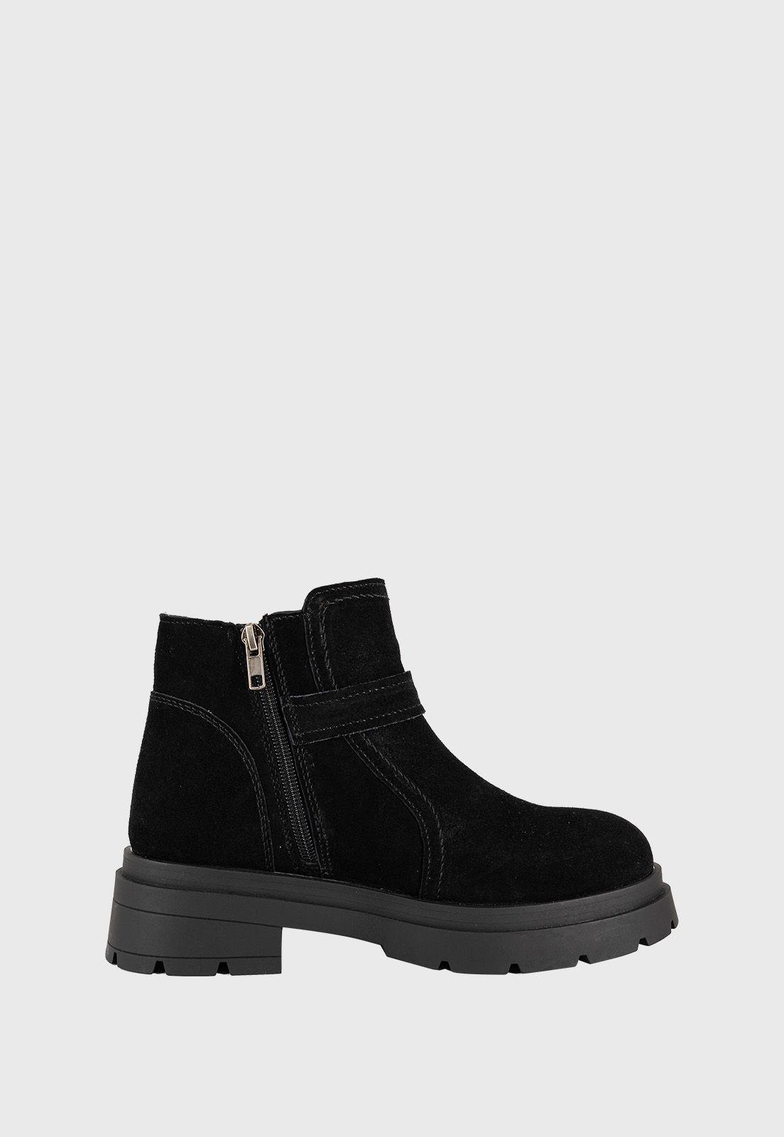 Botin de Cuero Rosie Full Negro Alquimia-3