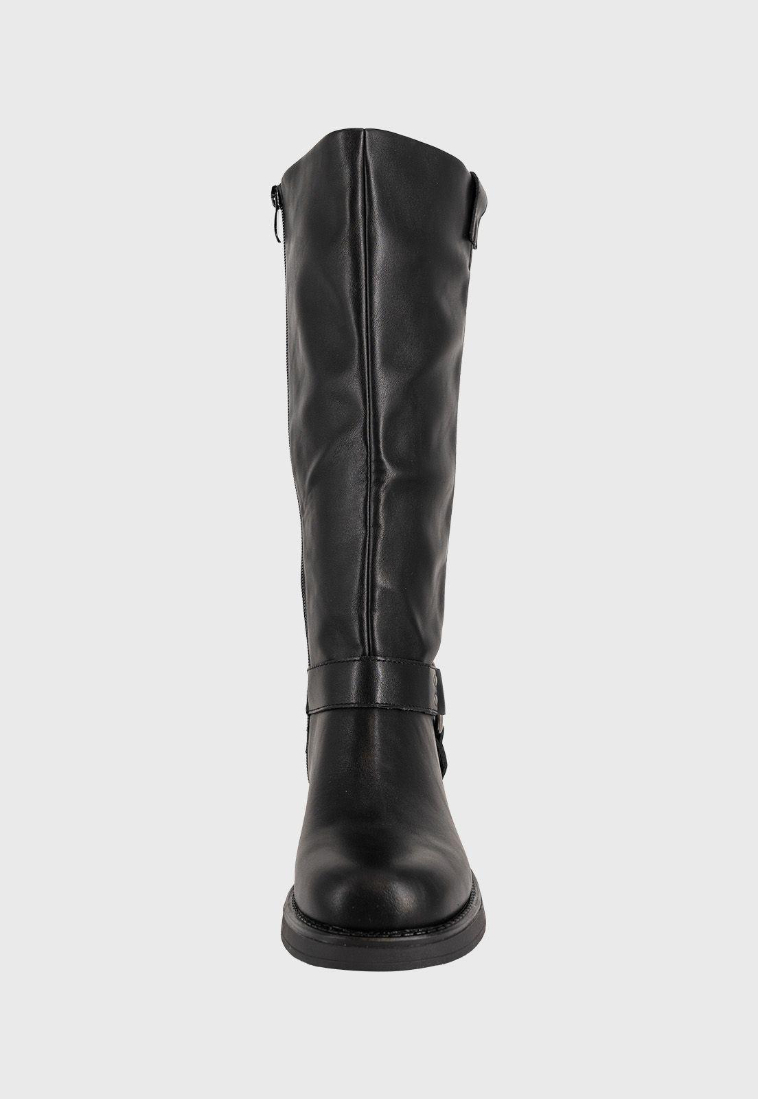 Bota Biker Larga Jessa Negro Alquimia-2