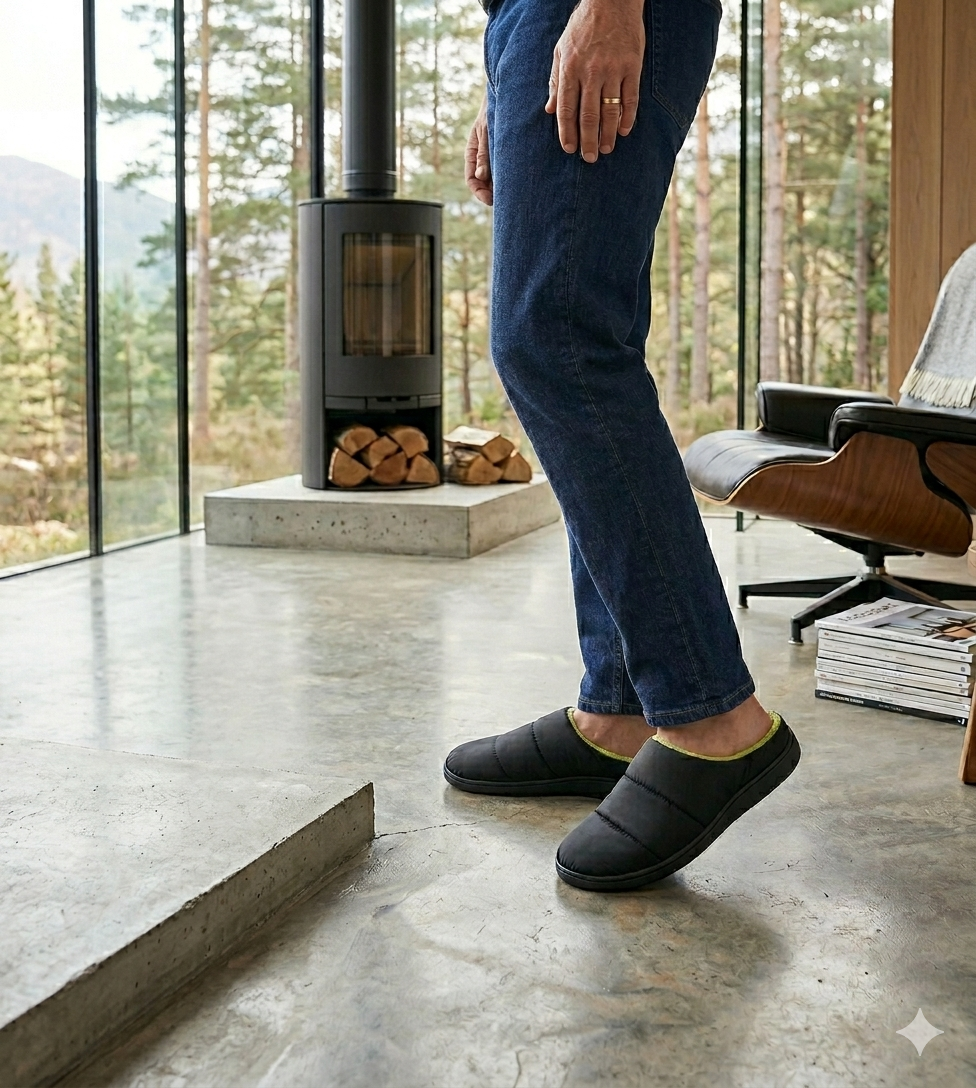 Pantufla Adolfo Negro Passer-4