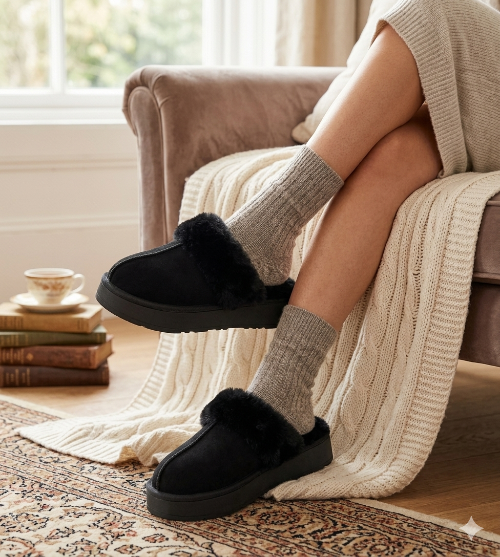 Pantufla Cabrit Negro Passer-4