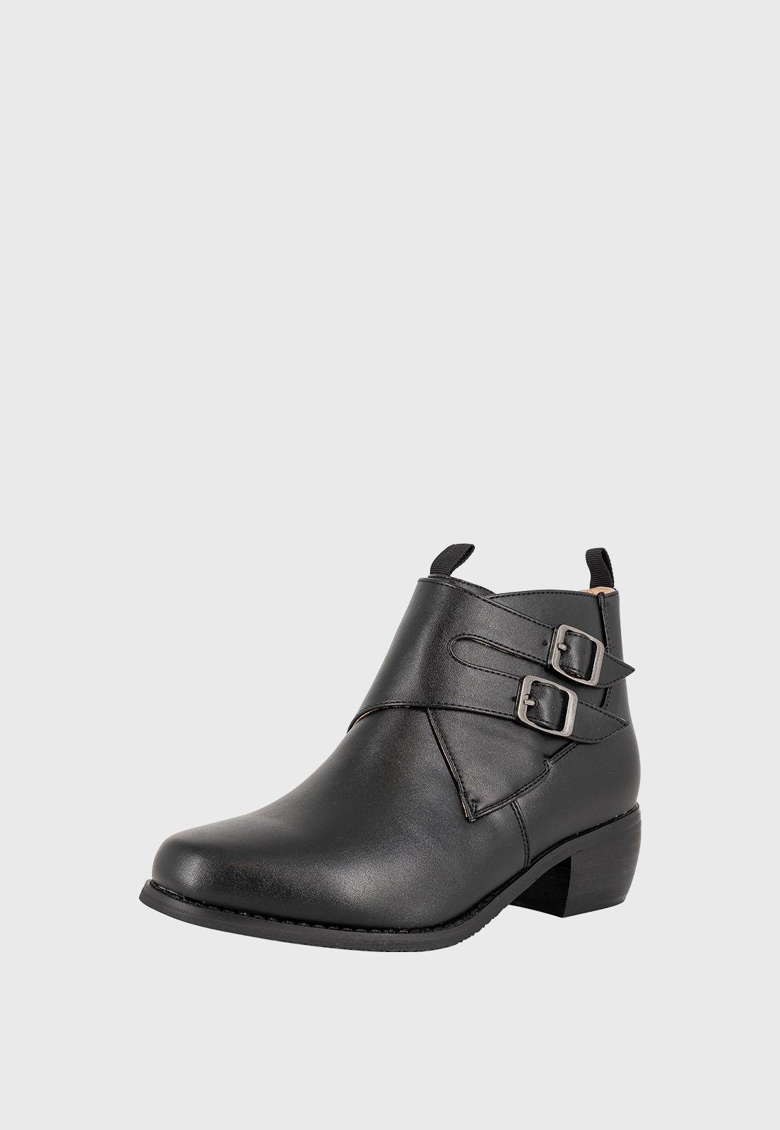 Zapato Cueca Infantil Negro UNS-0