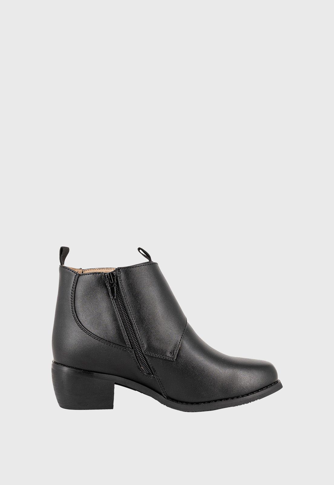 Zapato Cueca Infantil Negro UNS-3