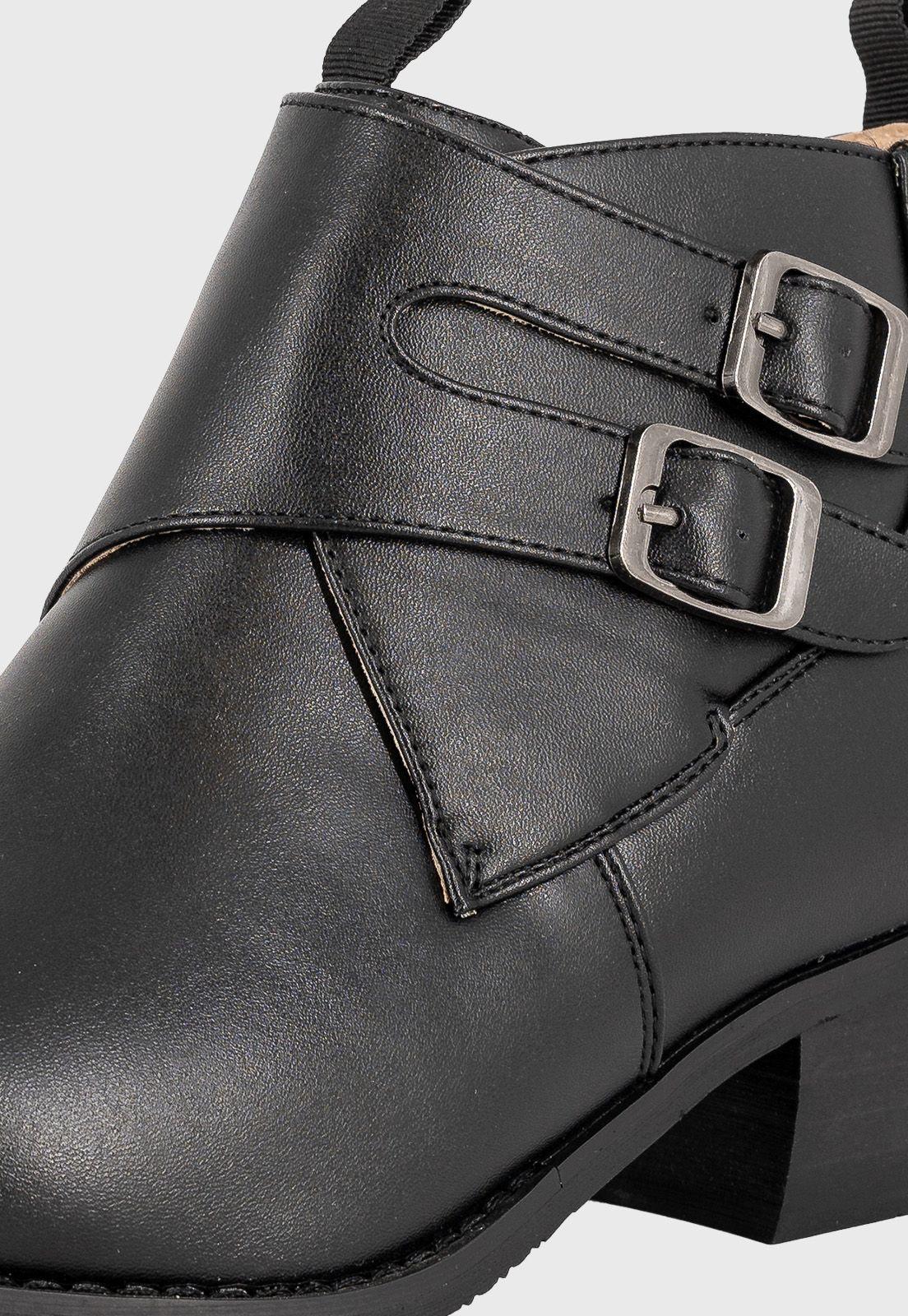 Zapato Cueca Infantil Negro UNS-4
