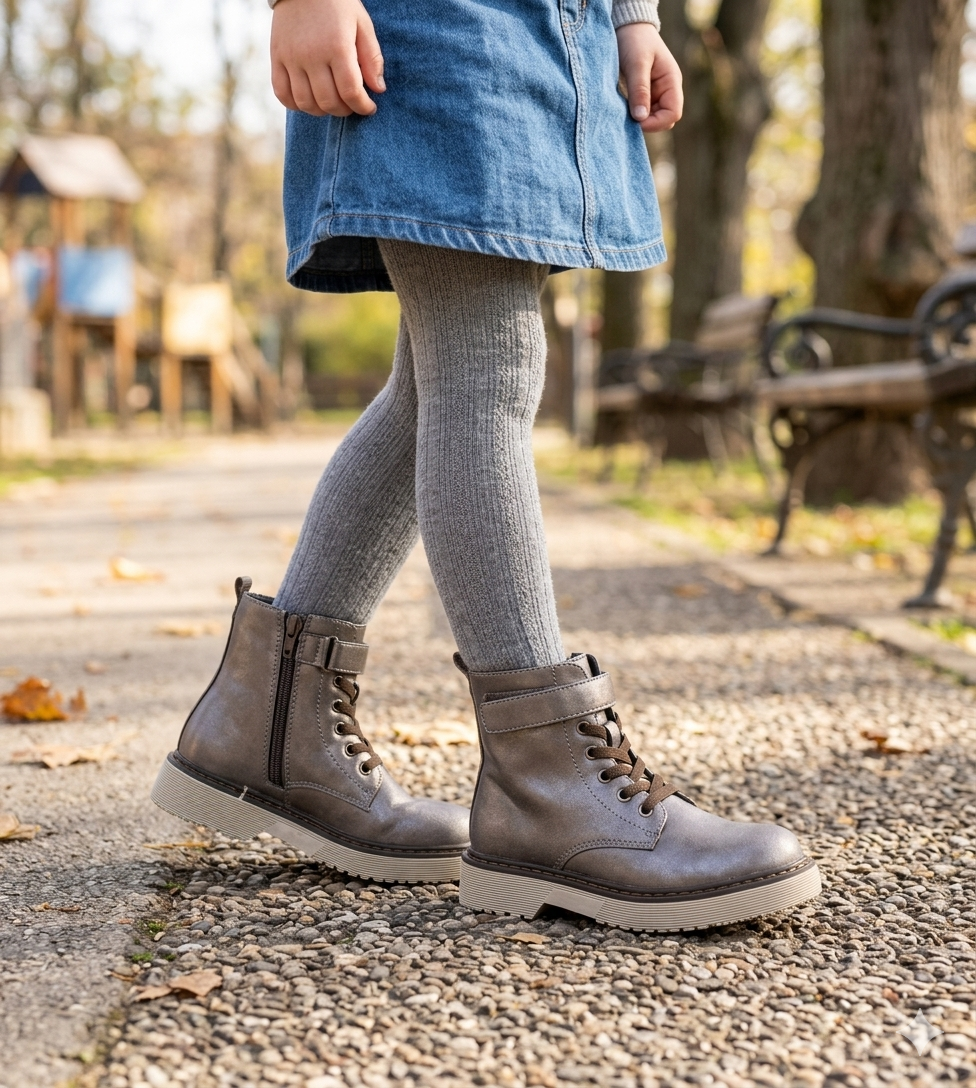 Botin Danica Plateado Bamboo-5