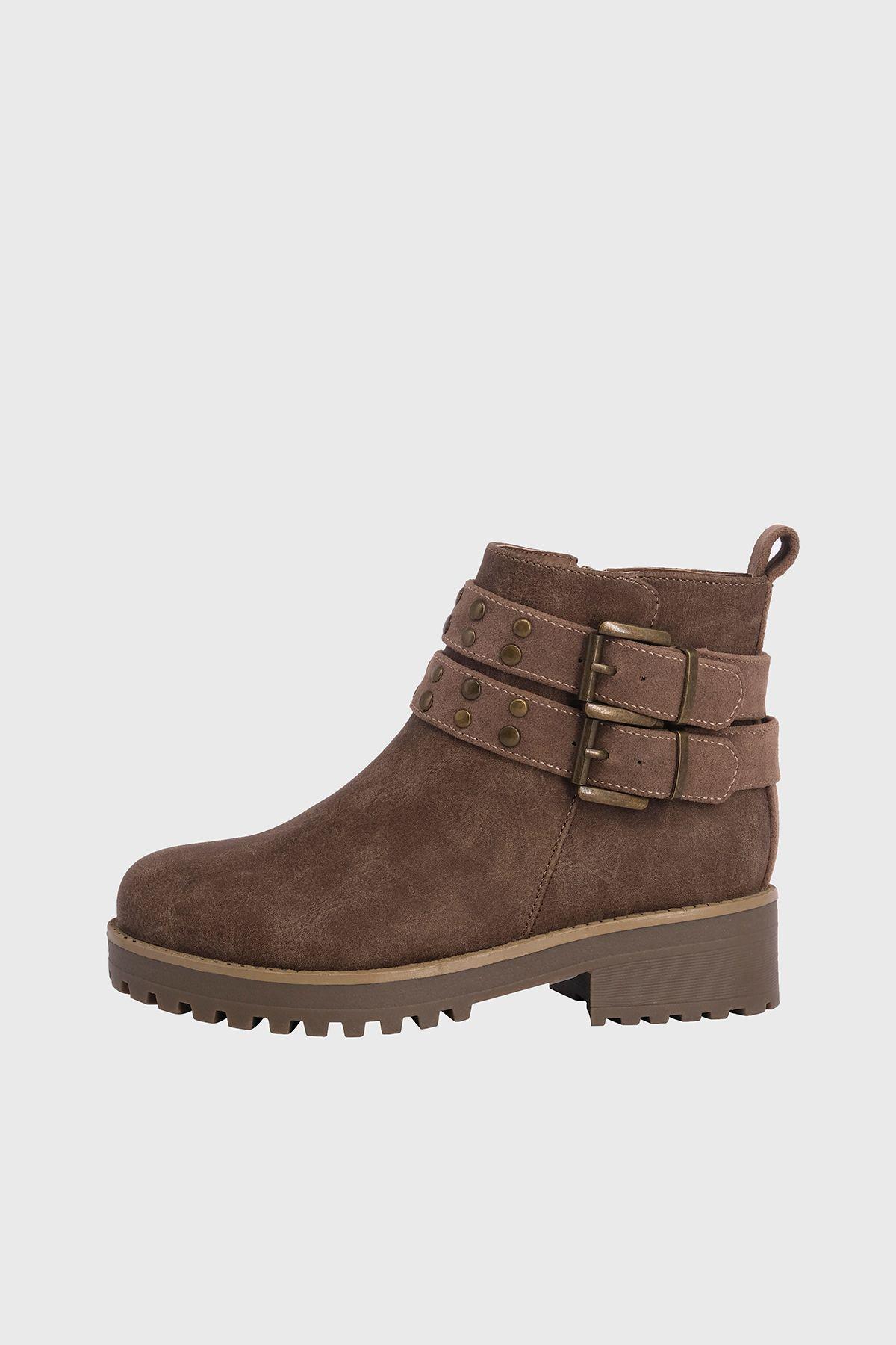 Botin Mathilde Tostado Bamboo-1