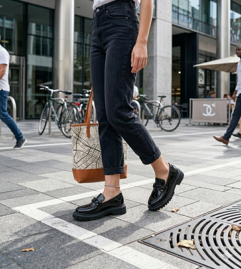 Mocasin Ituri Negro Charol Alquimia-4