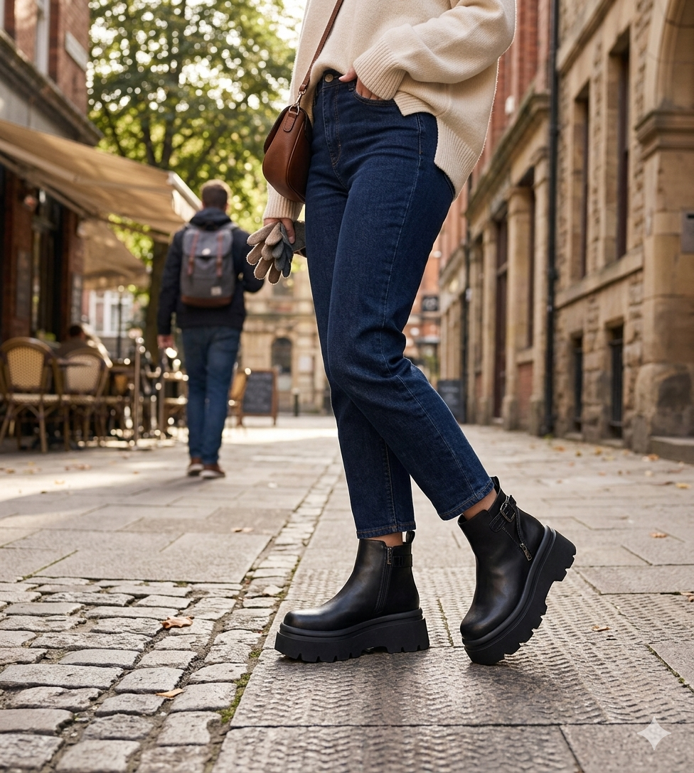 Botin Plataforma Tols Full Negro Alquimia-5