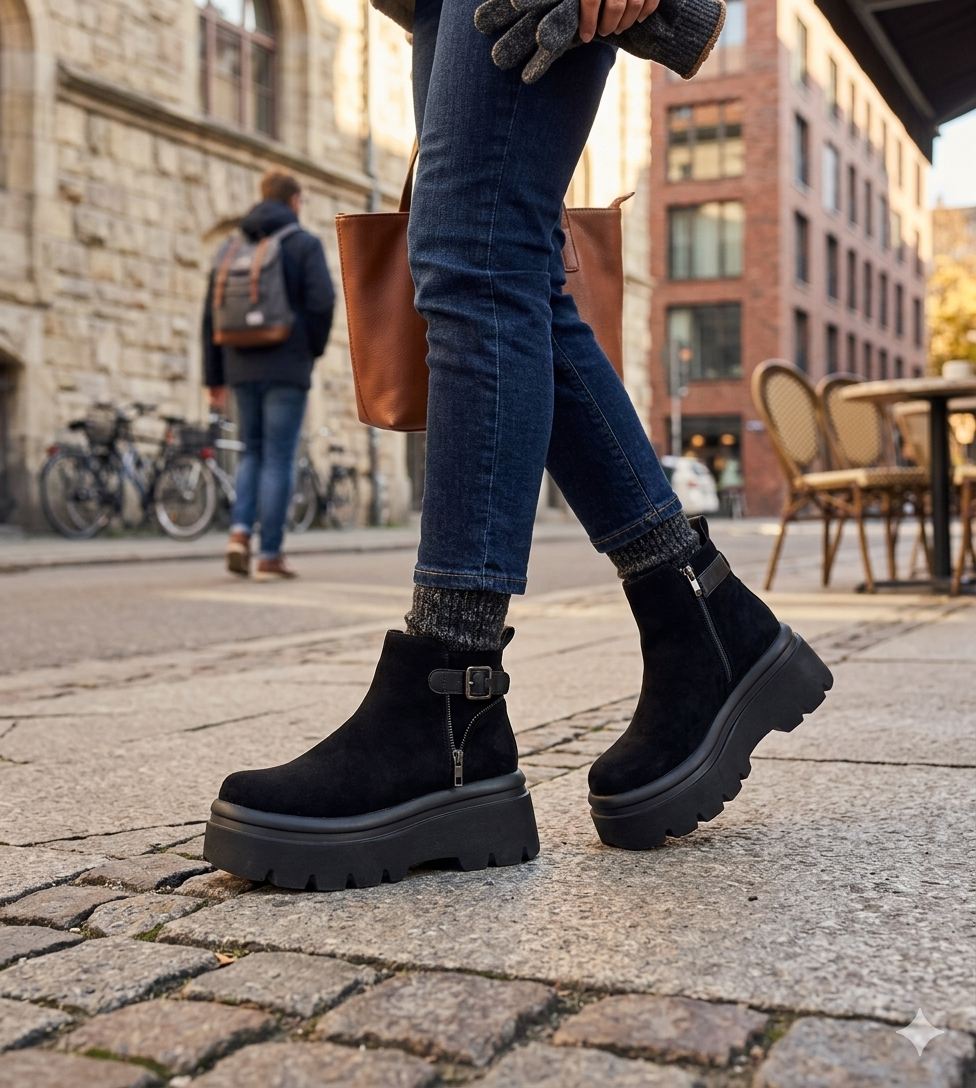 Botin Plataforma Tols Full Negro Alquimia-5