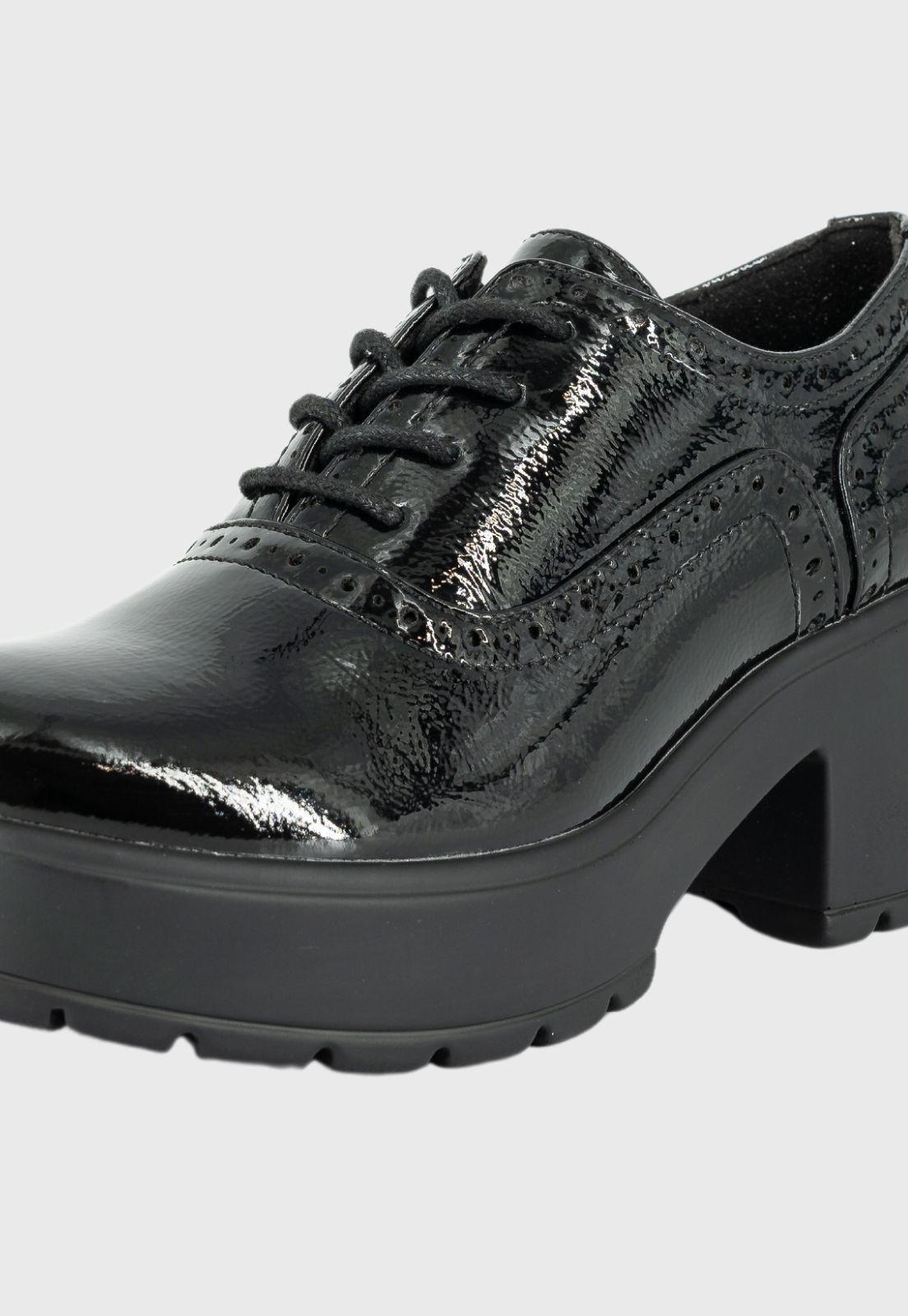 Mocasin Leila Negro Charol Alquimia-3