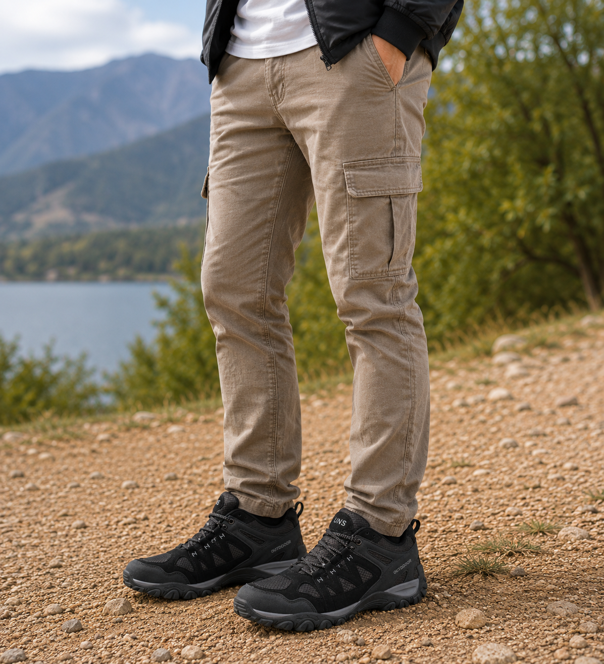 Zapatilla Outdoor Drago Negro UNS-4