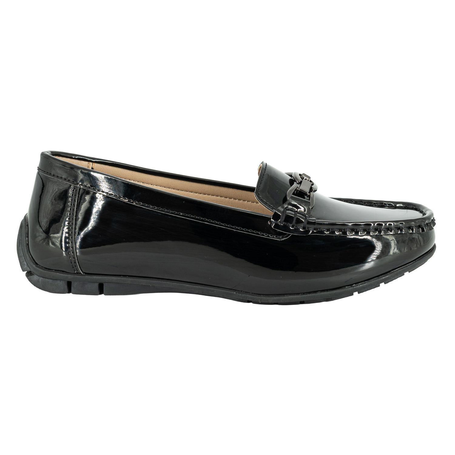 Mocasin Dam Negro Charol Alquimia-0