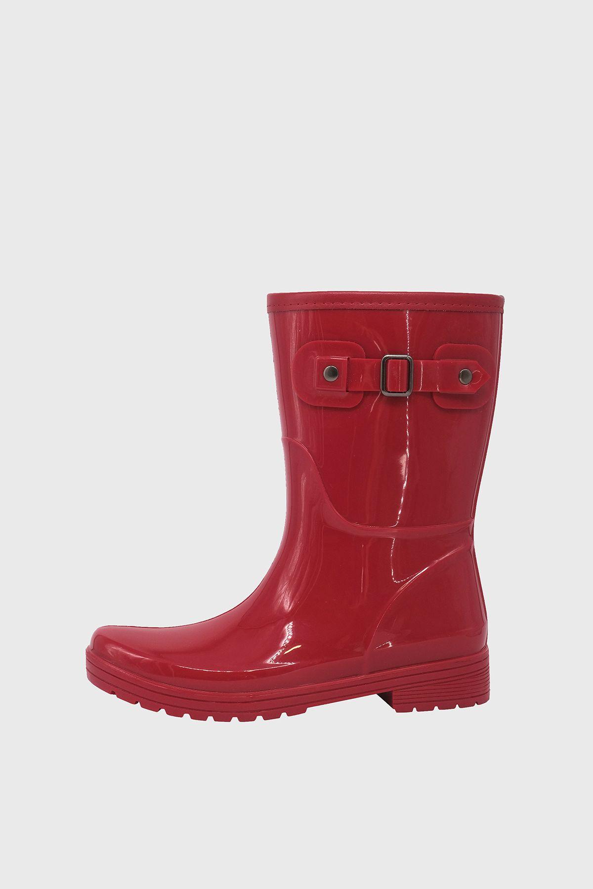 Bota de Agua con Polar Cressida Rojo Alquimia-1