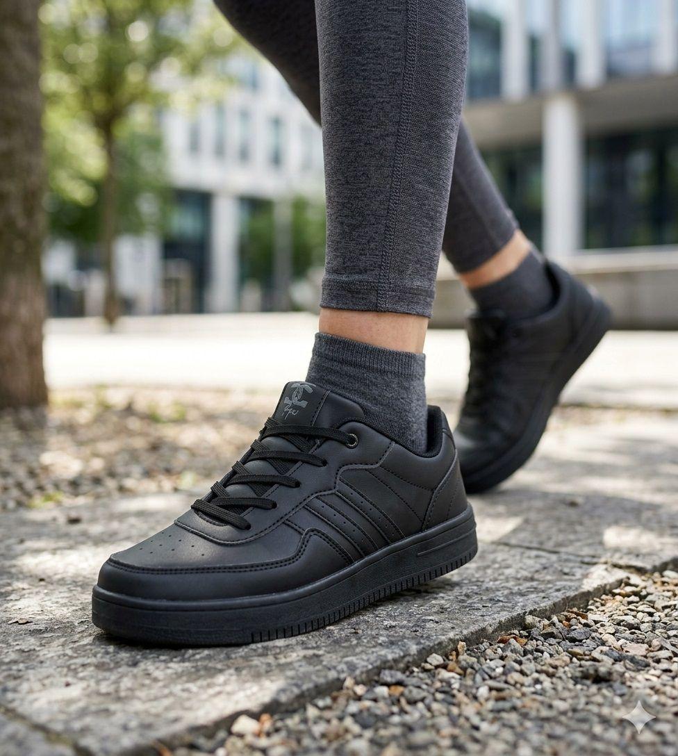 Zapatilla Escolar Muzat Full Negro UNS-4