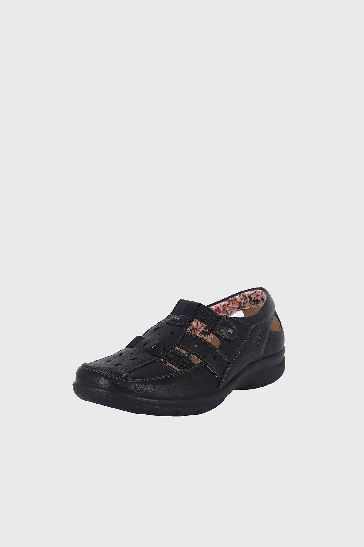 Mocasin Crisantemo Negro Passer-0