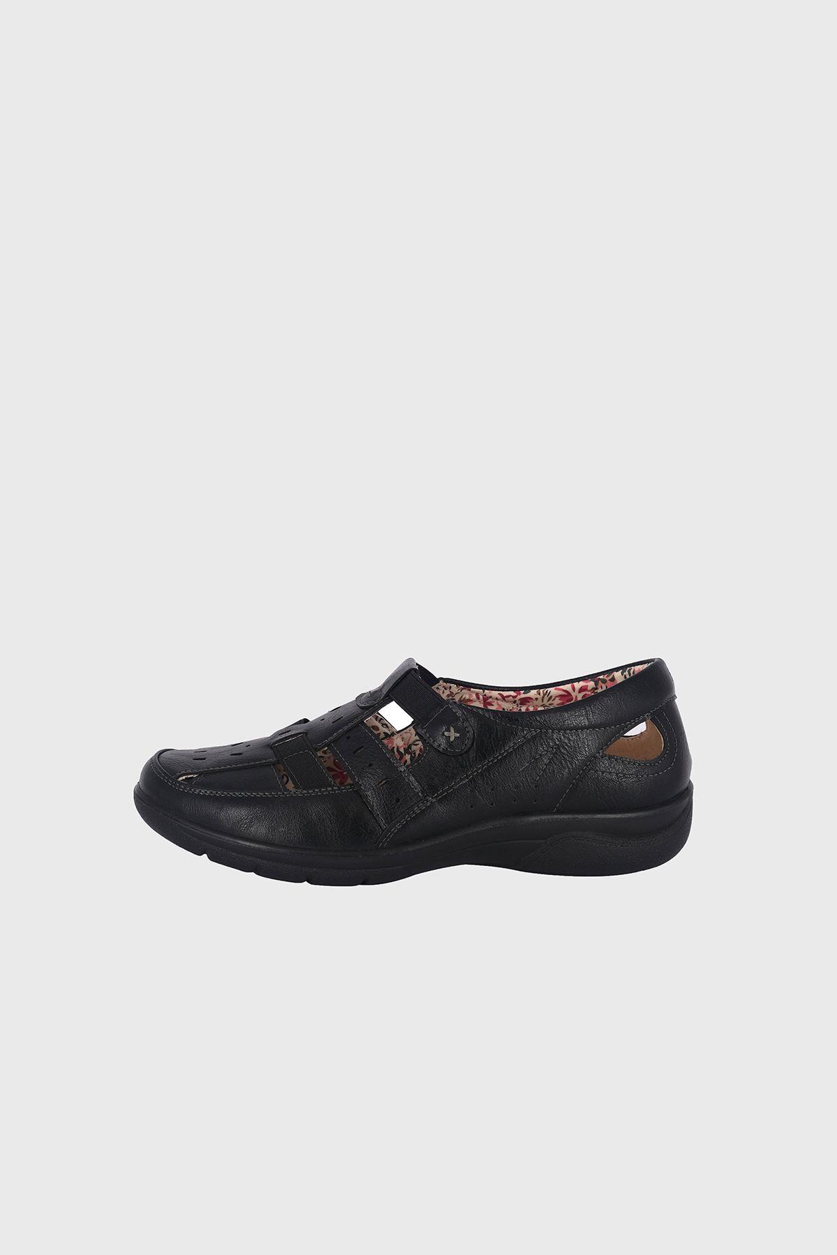 Mocasin Crisantemo Negro Passer-1