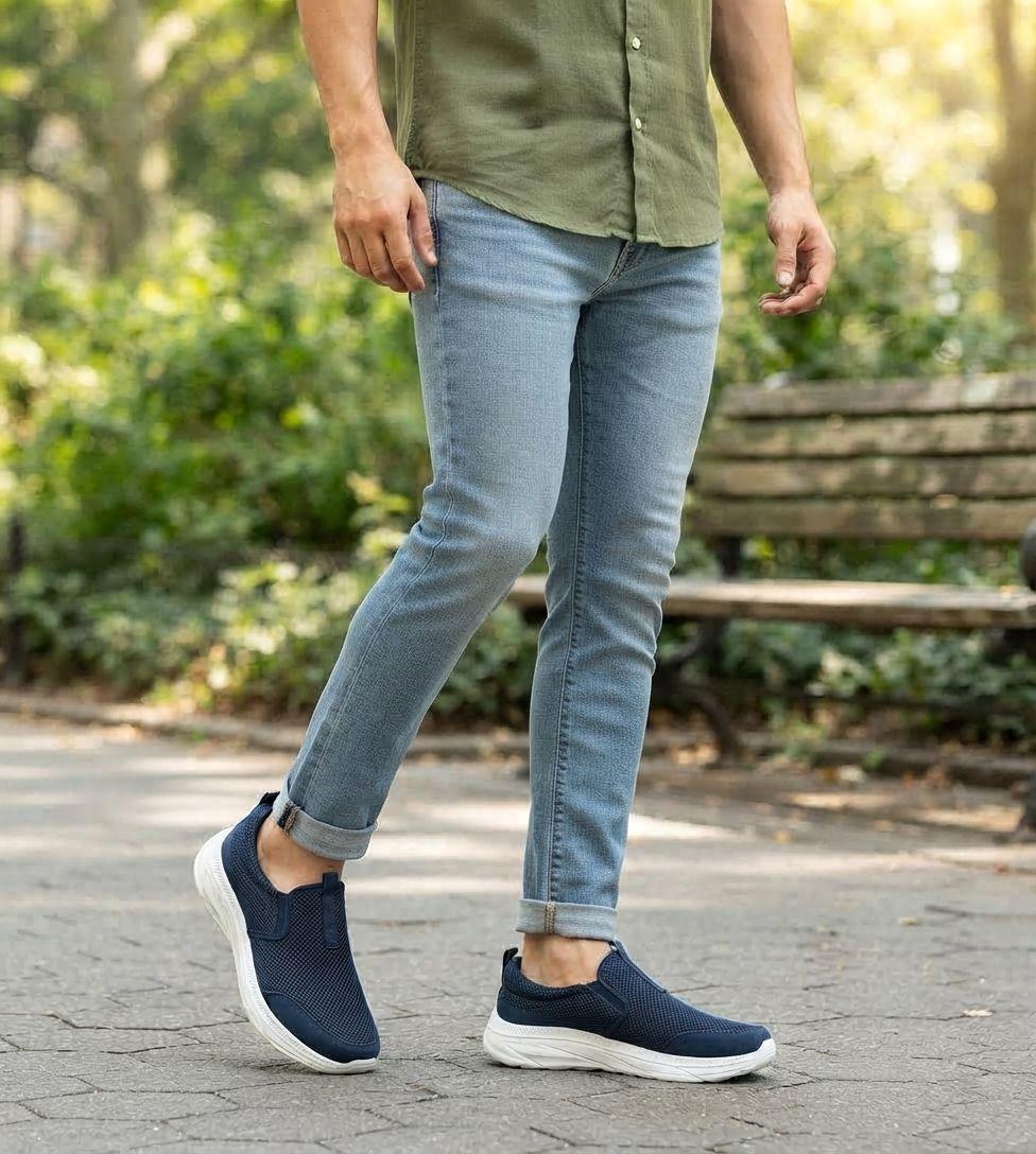 Zapatilla Slip-On Hazar Azul UNS-5