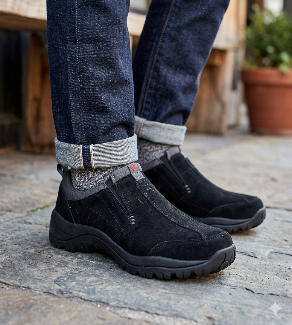 Zapato de Cuero Cedro Negro London Adixt-5