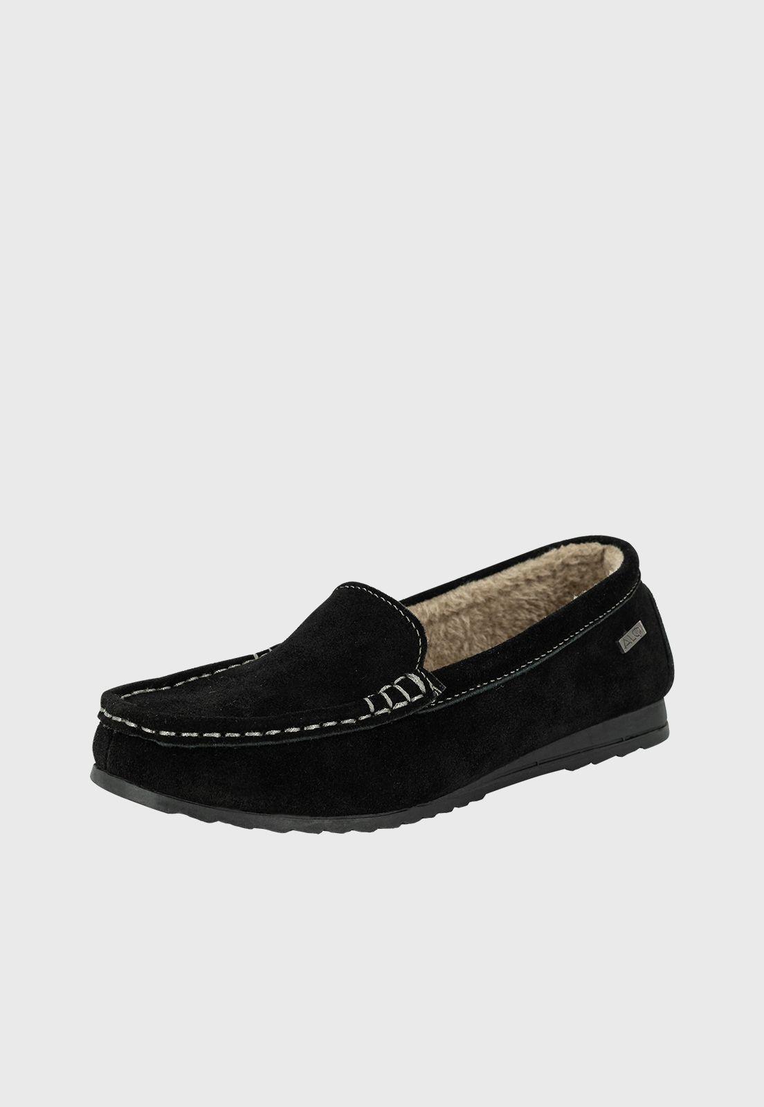 Mocasin de Cuero con Chiporro Amur Negro Alquimia-0