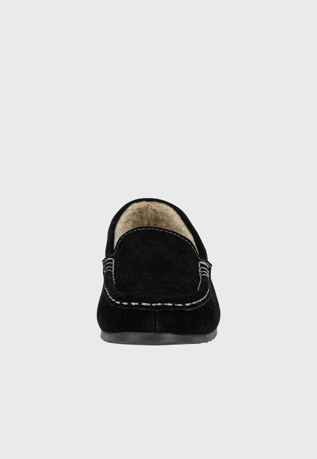 Mocasin de Cuero con Chiporro Amur Negro Alquimia-2