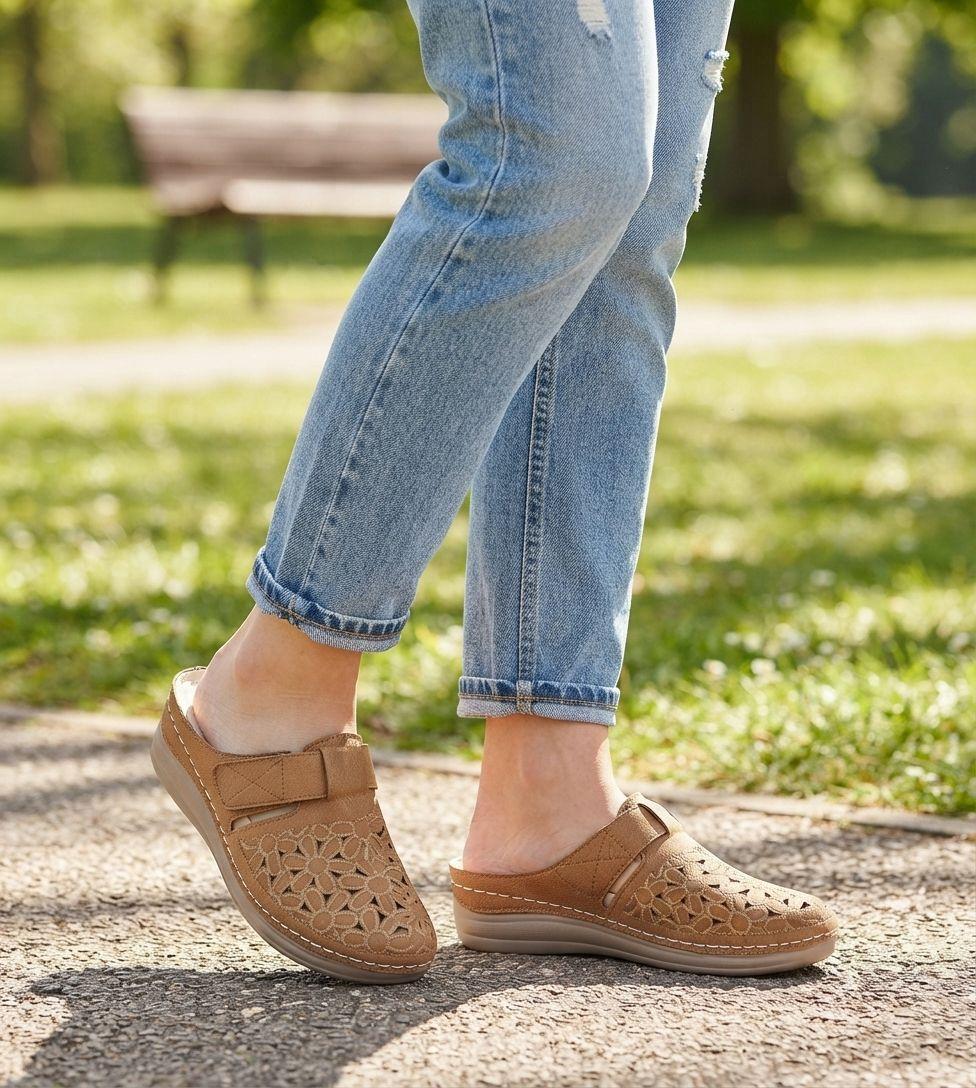 Puntilla Confort con Velcro Fabri Caramelo Passer-5